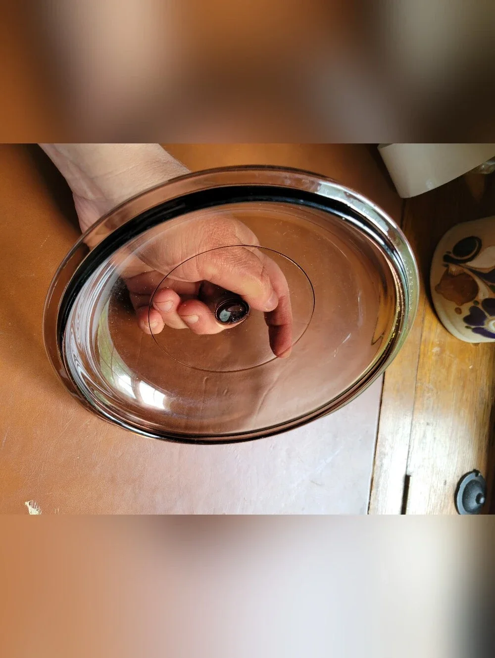 Pyrex V-15-C Replacement Lid, Pyrex Amber Lid V-1.5-C 6.75